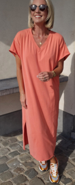 MADLINE T-shirt dress washed orange