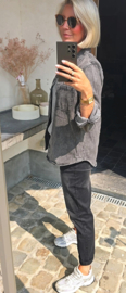 FLORI jeans shirt/jacket grey
