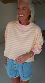 AMANDE striped sweatshirt