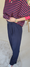 MOONTJE loose tailored pants navy