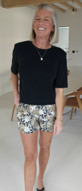 DARCEY shorts black silver gold