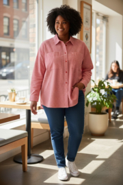 ROSALIA shirt curve red