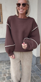 JUNE fleece sweatshirt chocolat