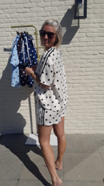 DOTJE sweat set white black