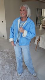 STEPHANIE reversible jacket blue