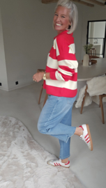 CANDY RUGBY knit red