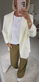 AGATA loose wide leg pants khaki