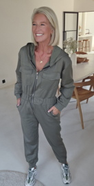 ANA sweatshirt jumpsuit khaki