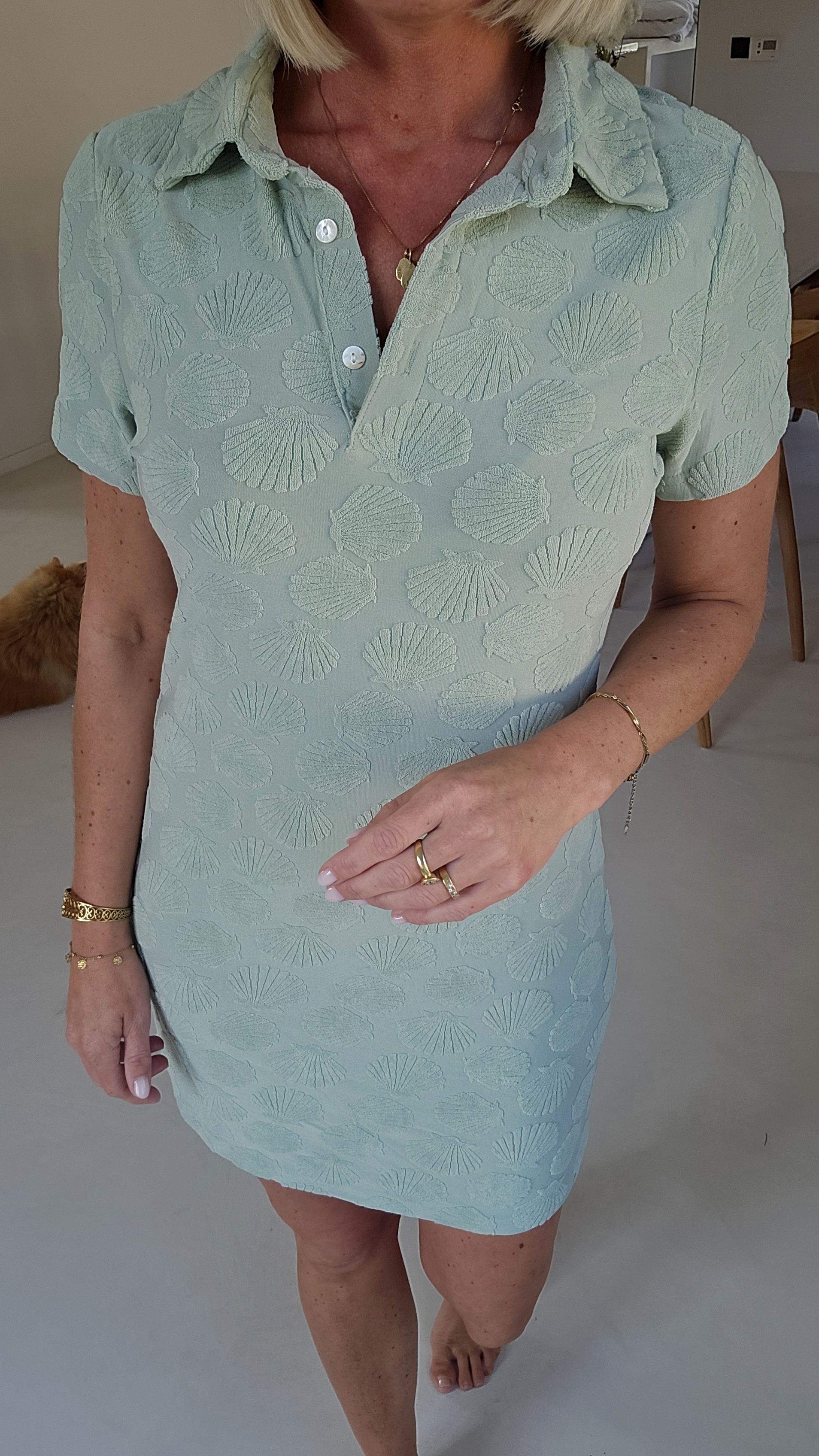 JOLIA terry dress soft mint