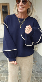 JUNE fleece sweatshirt navy