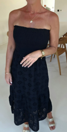BELIZE bustier dress black