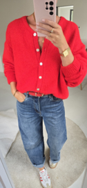 LIESJE cardigan red