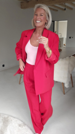 SUNLIT tailored blazer cherry red