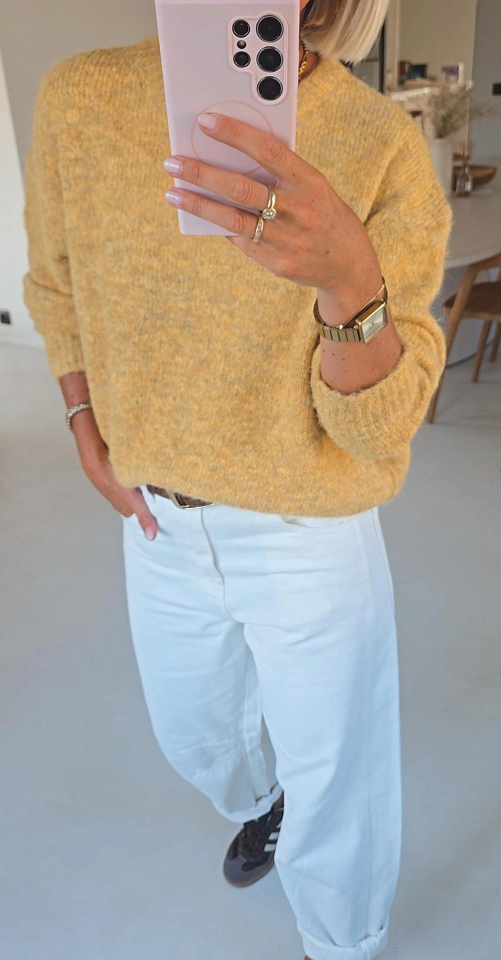 BEZIERS soft knit ocher