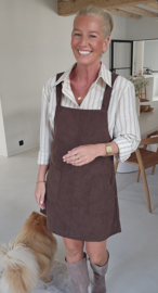 SAAR corduroy dress chocolat