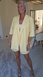FAY short-sleeved blazer yellow