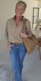LOVELY cotton shirt camel