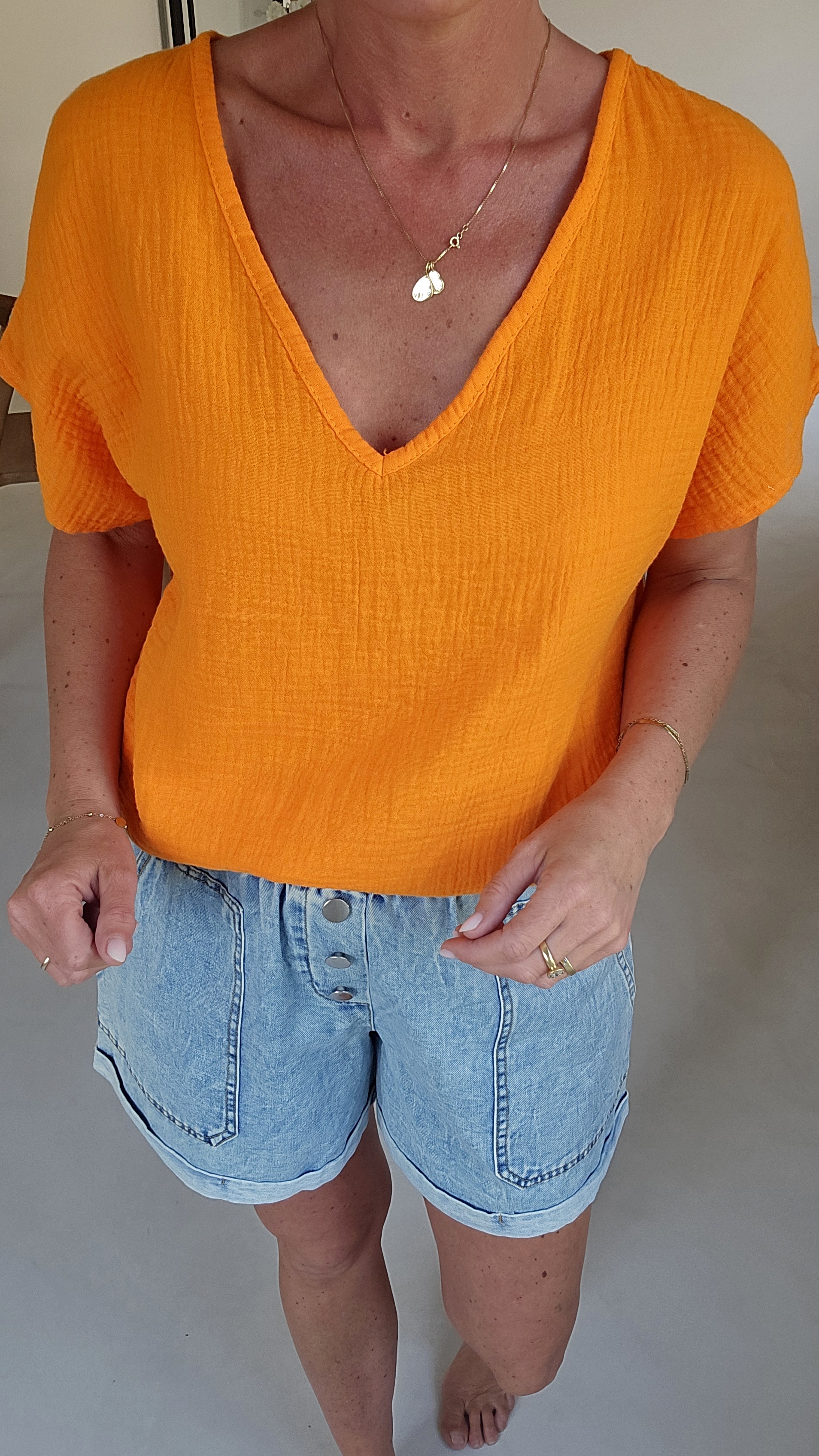 AMALFI tetra tee orange