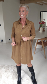 IMRY corduroy dress camel