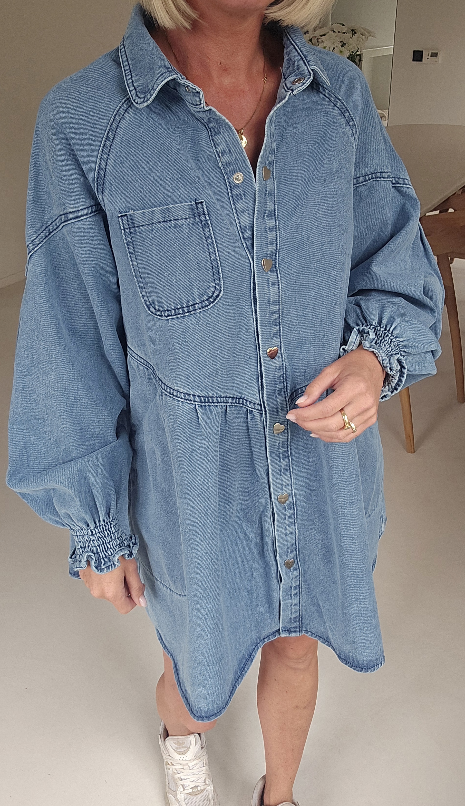 MOSIE jeans dress midi blue