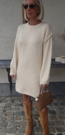 MANDINE midi knit dress cream