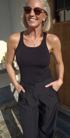MELINA glitter top black