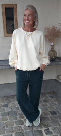 ZITA soft corduroy pants bottle green