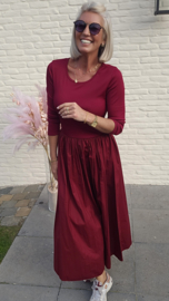 DIVINE DRAMA maxi dress burgundy