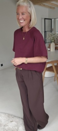 JITSE short-sleeved sweatshirt burgundy
