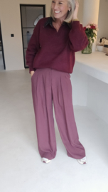 HELEN 2 tailored loose pants old pink