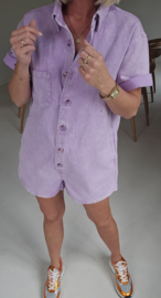 JINA jeans playsuit lilac