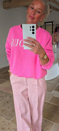 BISOUS sweatshirt pink