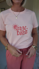 SUNDAY cotton tee peach