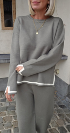 AURORA knit set soft khaki