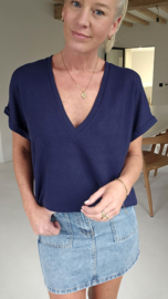 INA viscose tee navy