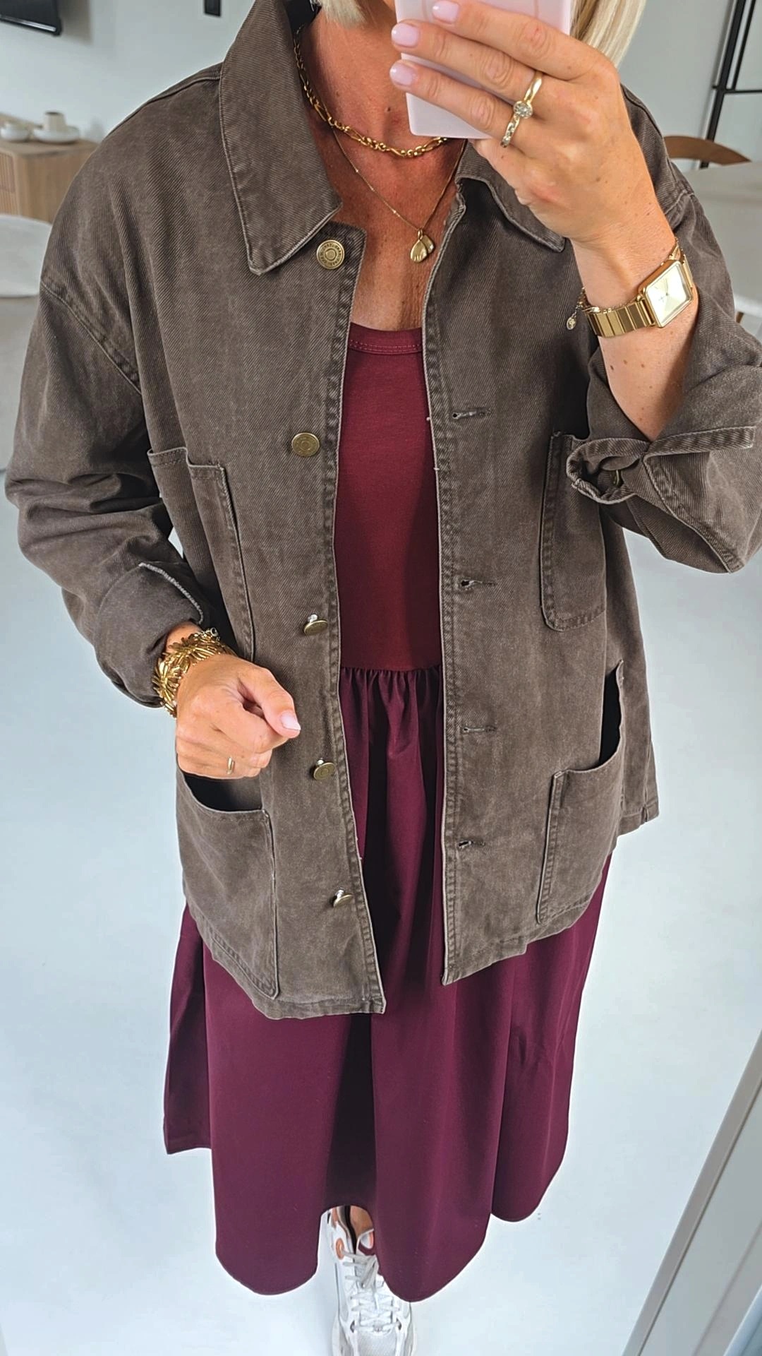 SEZANNA maxi dress burgundy