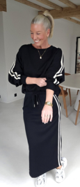 TILLY sweatshirt skirt black