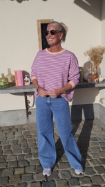 STRIPED BREEZE sweatshirt lilac
