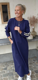 TILLY maxi sweatshirt dress navy