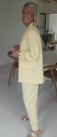 CECILIA suit pants pastel yellow