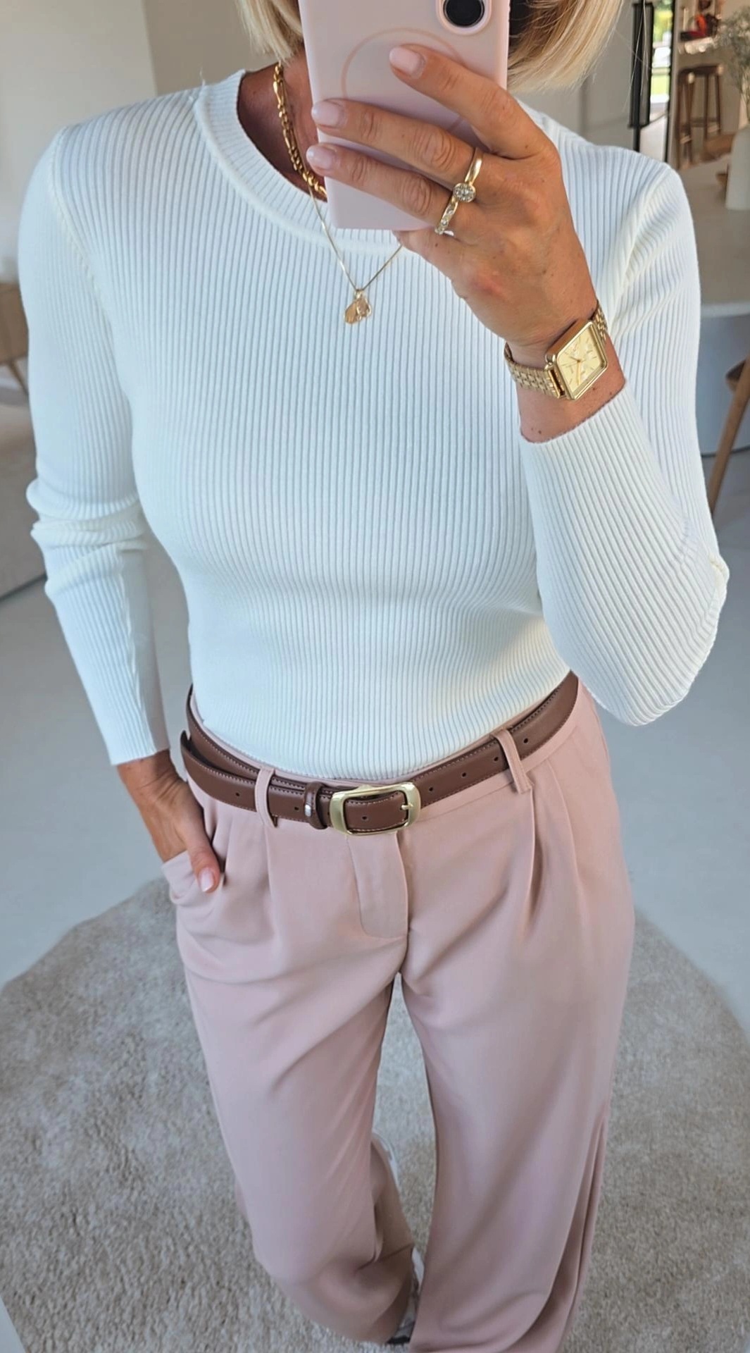 MILIA basic knit ecru