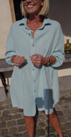AMALFI tetra shirt dress pastel mint