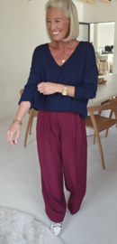 BECCA suit pants burgundy