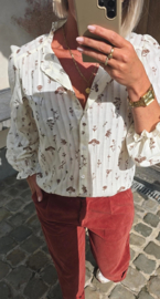 MELODI loose corduroy pants sienna