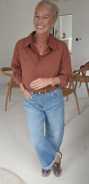 AMY cotton shirt camel