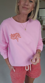 APEROL SPRITZ cotton sweatshirt pink