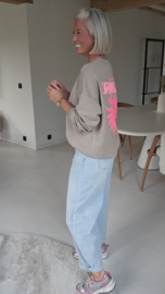 PARADISE GLOW sweatshirt taupe