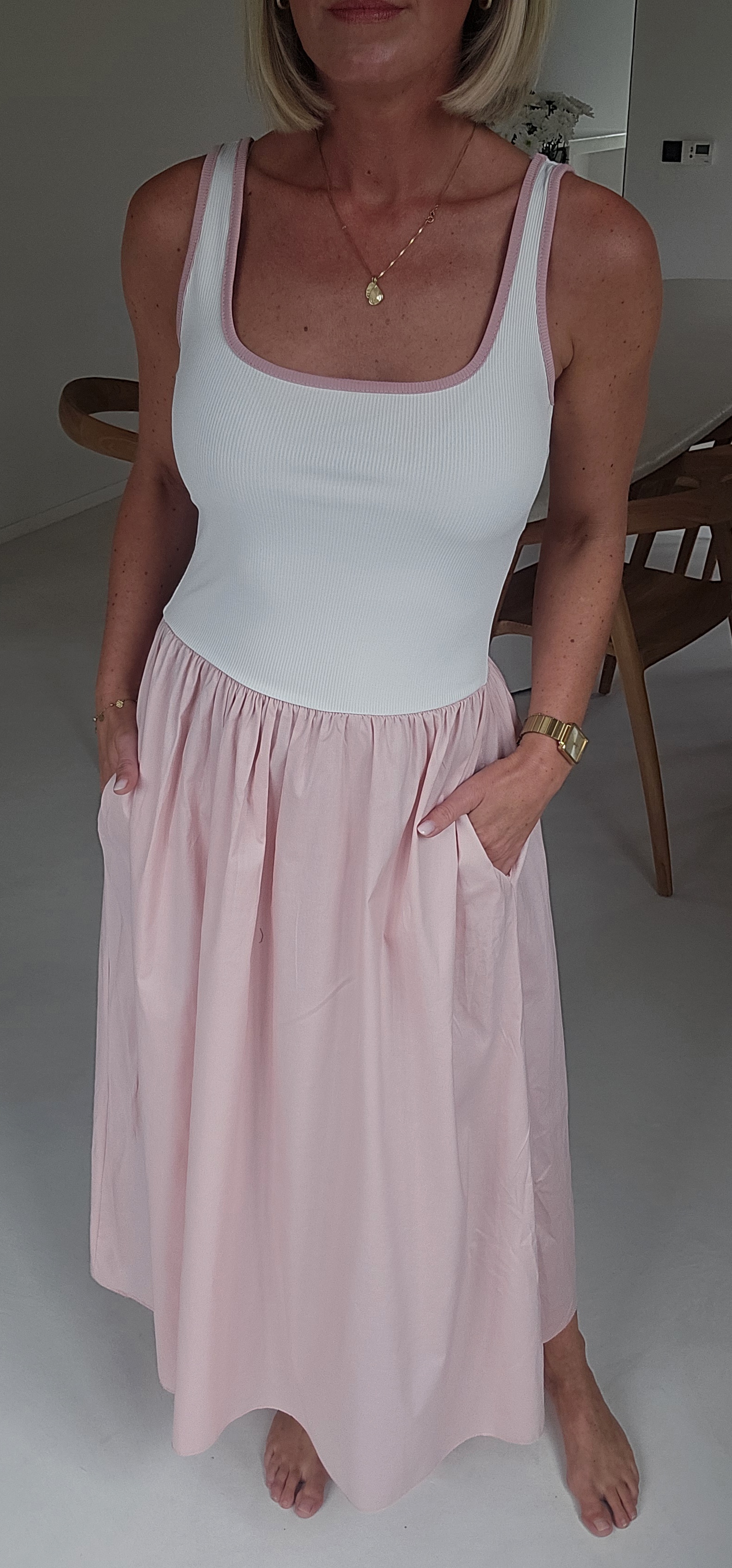 LOVI maxi dress soft pink