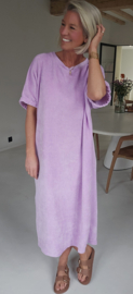 MANDIE soft velvet maxi dress pastel lilac
