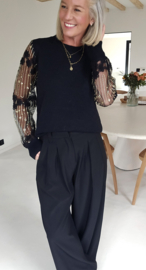 GLAM TIME knit black